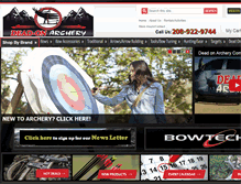 Tablet Screenshot of deadonarchery.com